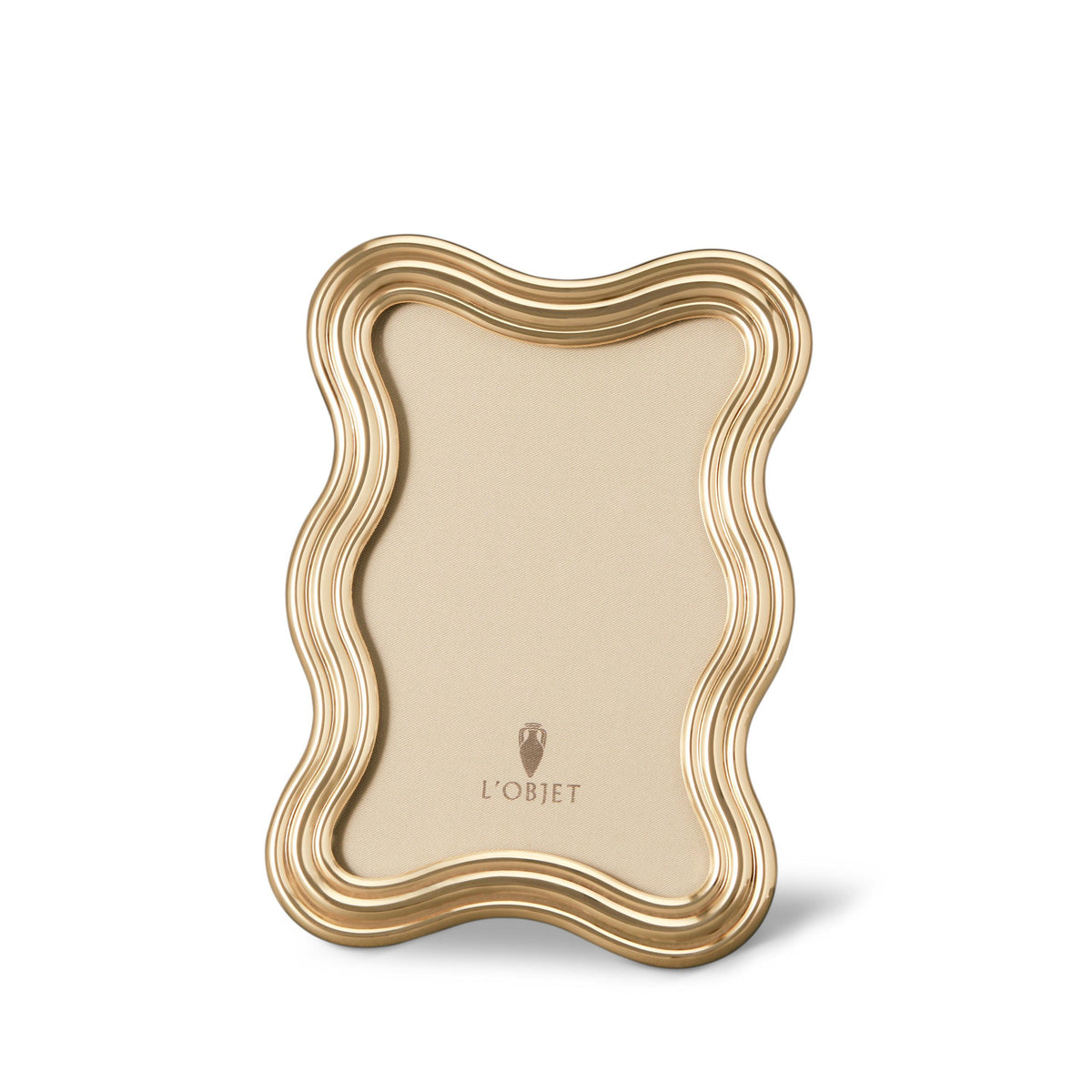 L'Objet Ripple Frame, Gold, 4 x 6