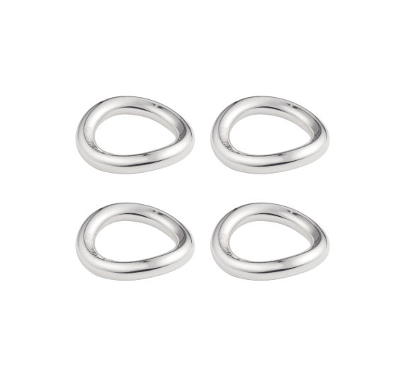 Christofle Vertigo silver-plated set of 4 knife/chopstick rests