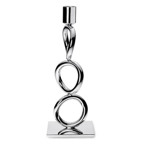 CHRISTOFLE Silver Plated Three-Ring Candlestick