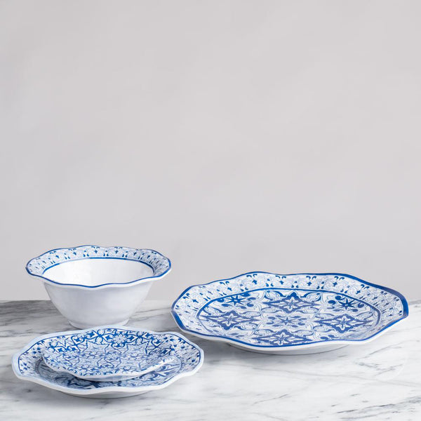 Q SQUARED Talavera Melamine Salad Plate Set of 8 Q SQUARED Talavera Melamine Salad Plate Set of 8