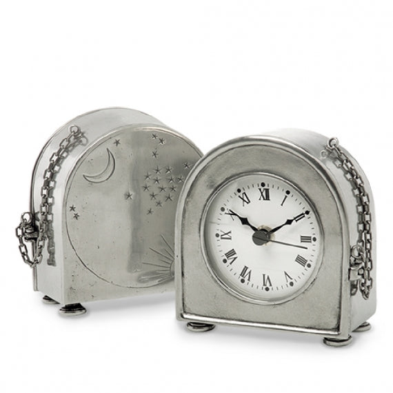 MATCH PEWTER Table Clock MATCH PEWTER Table Clock