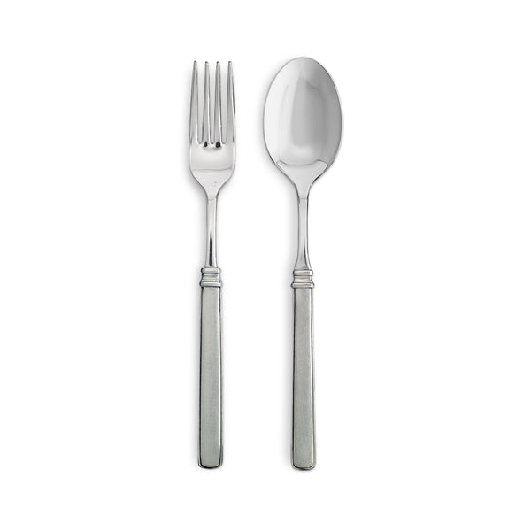 MATCH PEWTER Gabriella Serving Fork & Spoon MATCH PEWTER Gabriella Serving Fork & Spoon