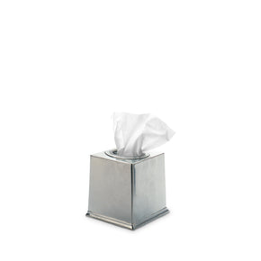 MATCH PEWTER Tissue Box Square