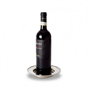 MATCH PEWTER Convivio Wine Coaster with Wood Insert