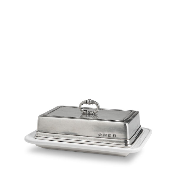 MATCH PEWTER Convivio Double Butter Dish MATCH PEWTER Convivio Double Butter Dish
