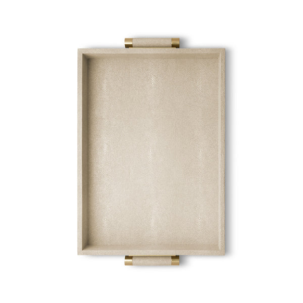 AERIN Classic Shagreen Serving Tray Wheat AERIN Classic Shagreen Serving Tray Wheat