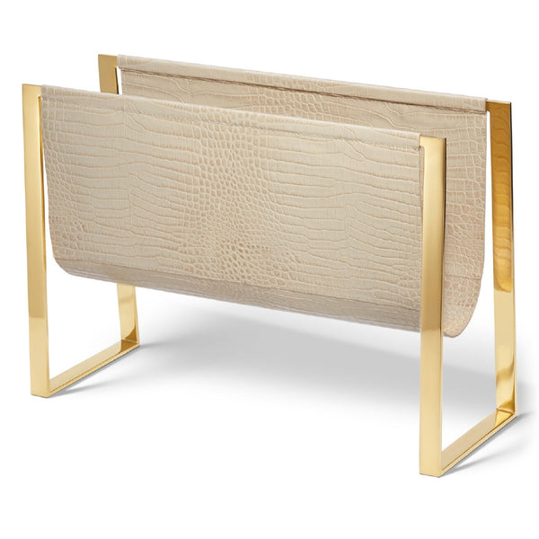 AERIN Classic Croc Magazine Rack AERIN Classic Croc Magazine Rack