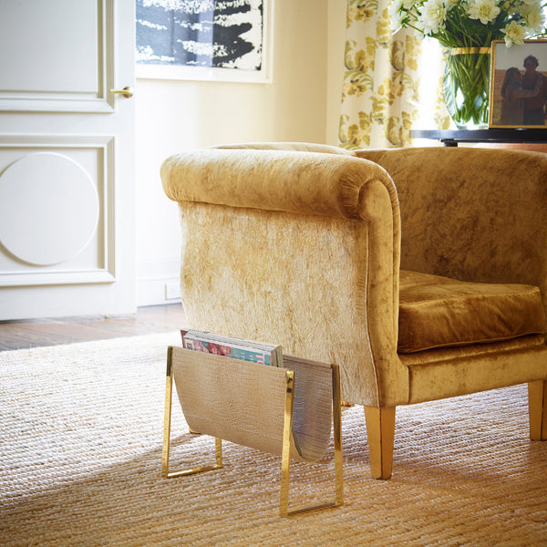 AERIN Classic Croc Magazine Rack AERIN Classic Croc Magazine Rack