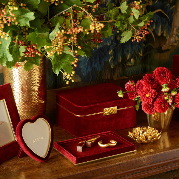 AERIN Valentina Velvet Rectangular Tray AERIN Valentina Velvet Rectangular Tray