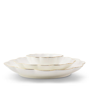 AERIN Scalloped Nesting Dish Set Of 3