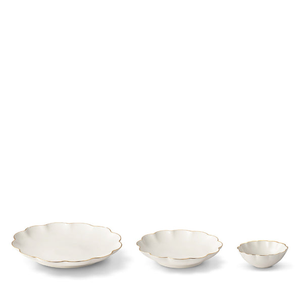 AERIN Scalloped Nesting Dish Set Of 3 AERIN Scalloped Nesting Dish Set Of 3
