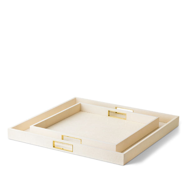 AERIN Renata Shagreen Square Tray AERIN Renata Shagreen Square Tray