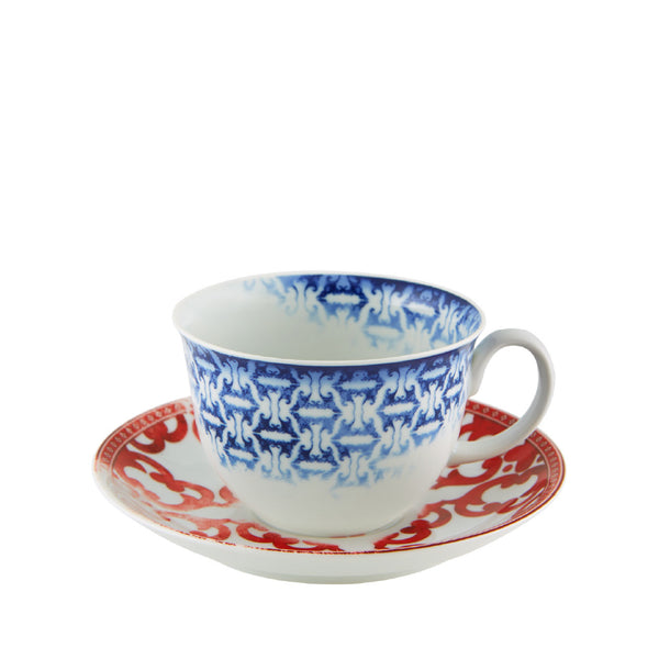 VISTA ALEGRE Timeless Tea Cup and Saucer Set of 4 VISTA ALEGRE Timeless Tea Cup and Saucer Set of 4