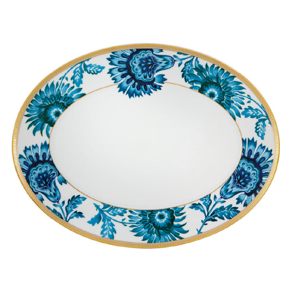 VISTA ALEGRE Gold Exotic Medium Oval Platter VISTA ALEGRE Gold Exotic Medium Oval Platter