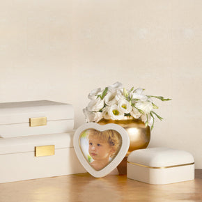 AERIN Shagreen Heart Frame