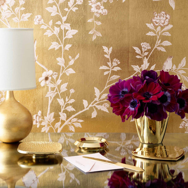 AERIN Gilded Clover Vase AERIN Gilded Clover Vase