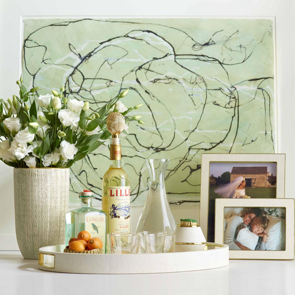 AERIN Modern Shagreen Cocktail Tray AERIN Modern Shagreen Cocktail Tray