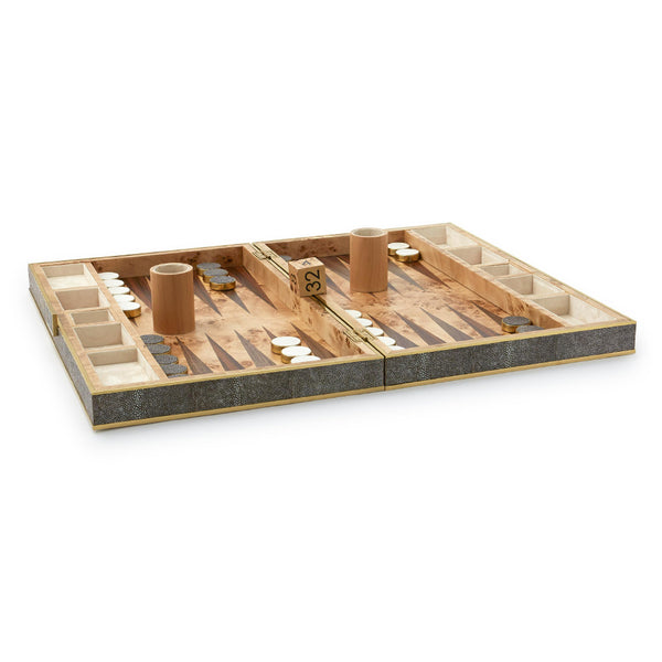 AERIN Shagreen Backgammon Set AERIN Shagreen Backgammon Set
