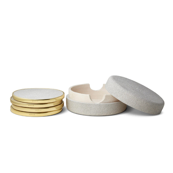 AERIN Shagreen Coasters Set of 4 AERIN Shagreen Coasters Set of 4