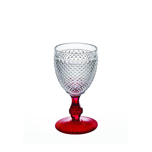 VISTA ALEGRE Bicos Bicolor Goblet with Colored Stem VISTA ALEGRE Bicos Bicolor Goblet with Colored Stem