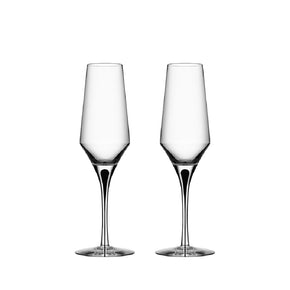 ORREFORS Metropol Champagne Pair