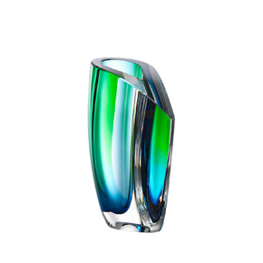 KOSTA BODA Mirage Vase Green Blue