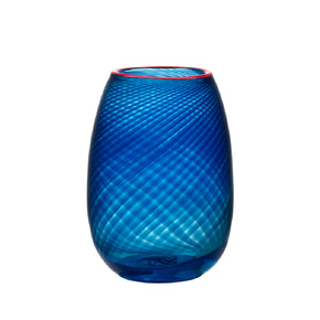KOSTA BODA Red Rim Vase