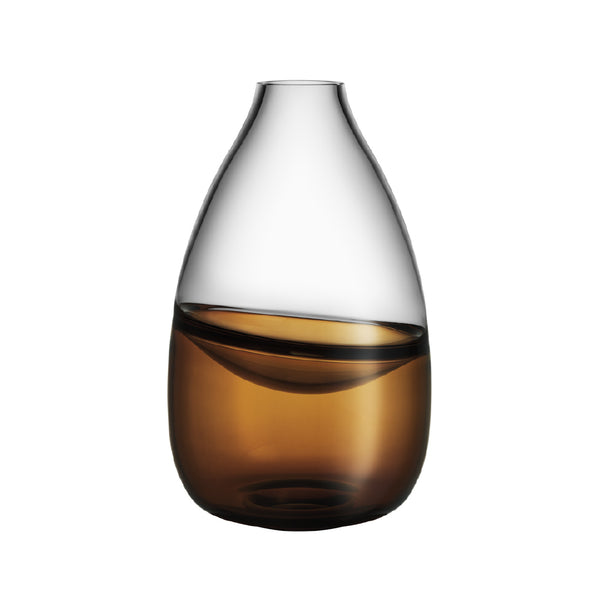 KOSTA BODA Septum Golden Brown Vase Limited Edition 300 KOSTA BODA Septum Golden Brown Vase Limited Edition 300