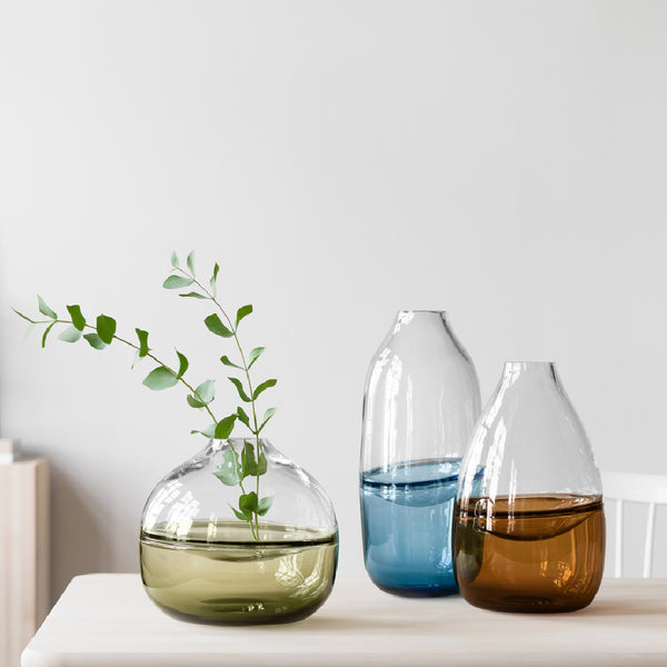 KOSTA BODA Septum Golden Brown Vase Limited Edition 300 KOSTA BODA Septum Golden Brown Vase Limited Edition 300