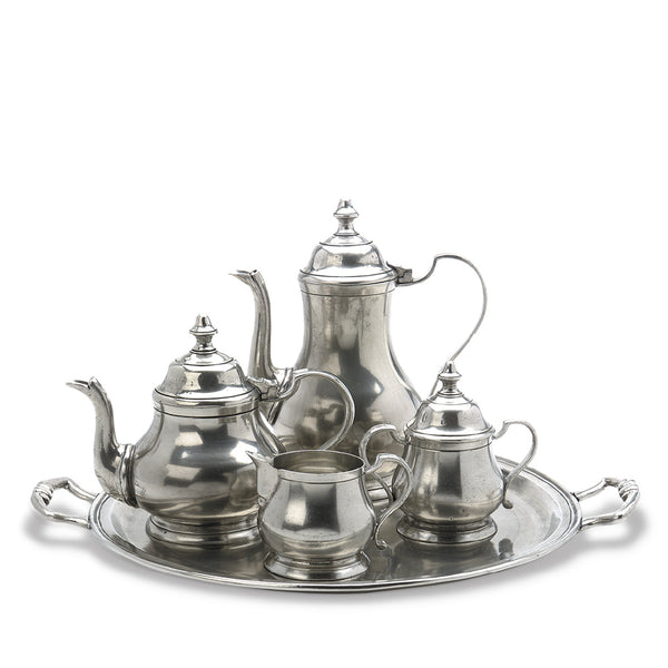 MATCH PEWTER Round Tray with Handles MATCH PEWTER Round Tray with Handles