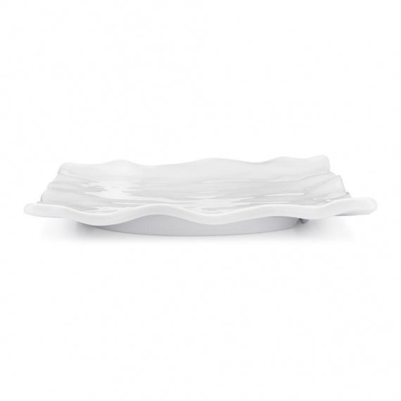 Q SQUARED Ruffle Melamine Square Platter Set of 4 Q SQUARED Ruffle Melamine Square Platter Set of 4