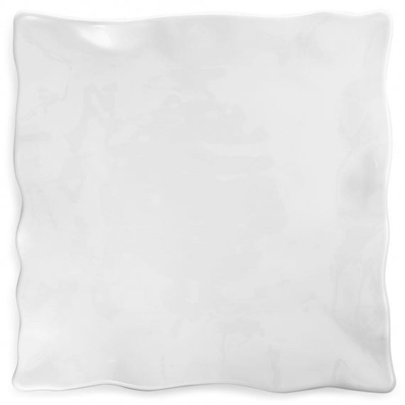 Q SQUARED Ruffle Melamine Square Platter Set of 4 Q SQUARED Ruffle Melamine Square Platter Set of 4