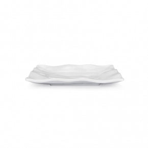Q SQUARED Ruffle Melamine Square Salad Plate Set of 8