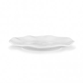Q SQUARED Ruffle Melamine Round Dinner Plate Set of 8