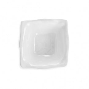 Q SQUARED Ruffle Melamine Square Cereal Bowl Set of 8