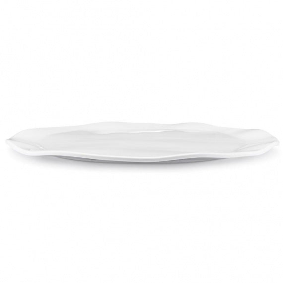 Q SQUARED Ruffle Melamine Turkey Platter Set of 4 Q SQUARED Ruffle Melamine Turkey Platter Set of 4