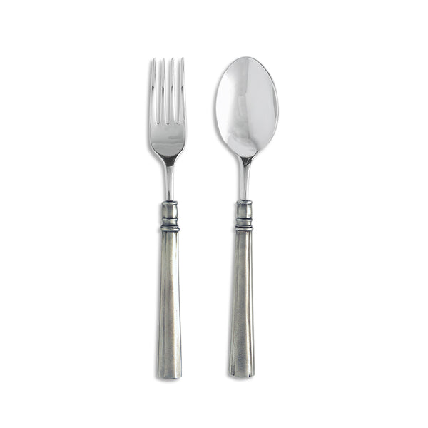 MATCH PEWTER Lucia Serving Fork & Spoon MATCH PEWTER Lucia Serving Fork & Spoon