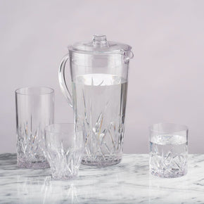 Q SQUARED Aurora Crystal Tritan Acrylic DOF Glass Tumbler Set of 8