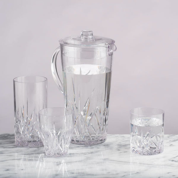 Q SQUARED Aurora Crystal Tritan Acrylic DOF Glass Tumbler Set of 8 Q SQUARED Aurora Crystal Tritan Acrylic DOF Glass Tumbler Set of 8