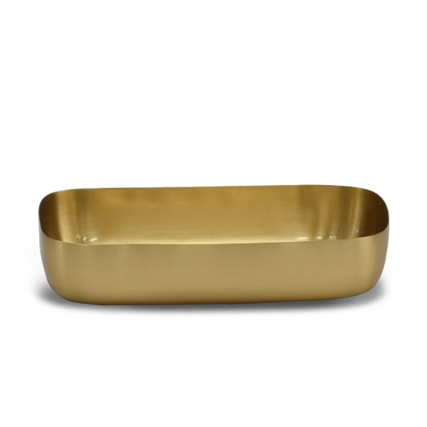 TINA FREY Brushed Brass Papert Towel Tray TINA FREY Brushed Brass Papert Towel Tray