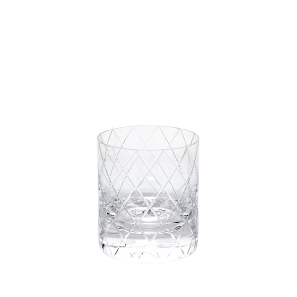 MOSER Bonbon Double Old Fashioned Glass 12.3 Oz. Wedge Cuts MOSER Bonbon Double Old Fashioned Glass 12.3 Oz. Wedge Cuts