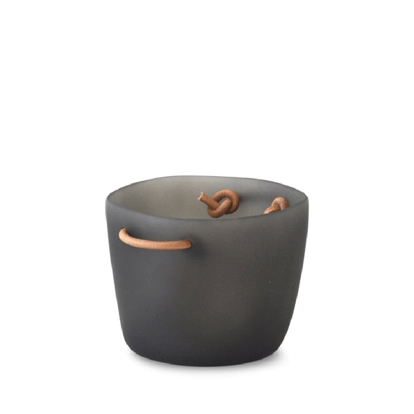 TINA FREY Ice Bucket With Leather Handles TINA FREY Ice Bucket With Leather Handles