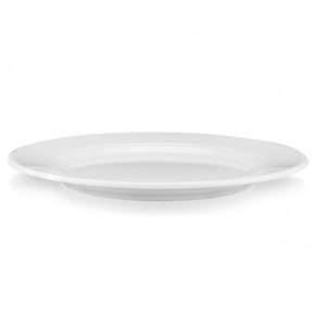 Q SQUARED Diamond Melamine Round Dinner Plate Set of 4