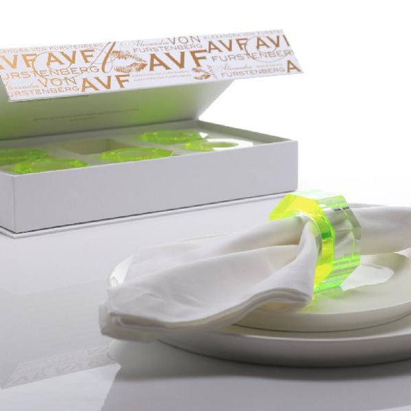 ALEXANDRA VON FURSTENBERG Bolt Dining Ring Set Of 6 ALEXANDRA VON FURSTENBERG Bolt Dining Ring Set Of 6
