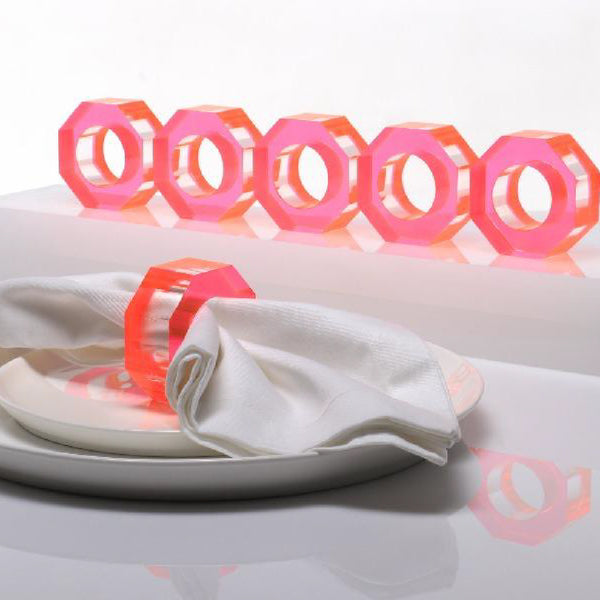 ALEXANDRA VON FURSTENBERG Bolt Dining Ring Set Of 6 ALEXANDRA VON FURSTENBERG Bolt Dining Ring Set Of 6
