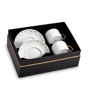 L'OBJET Haas Mojave Tea Cup + Saucer Set Of 2