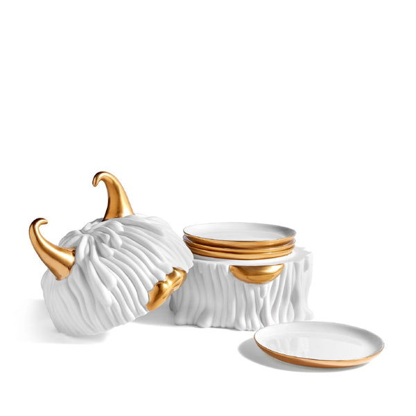 L'OBJET Haas Lynda Box + Plates Set Of 4 L'OBJET Haas Lynda Box + Plates Set Of 4