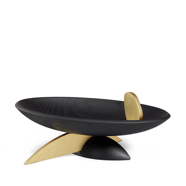L'OBJET Kelly Behun Leaf Oval Bowl on Stand L'OBJET Kelly Behun Leaf Oval Bowl on Stand