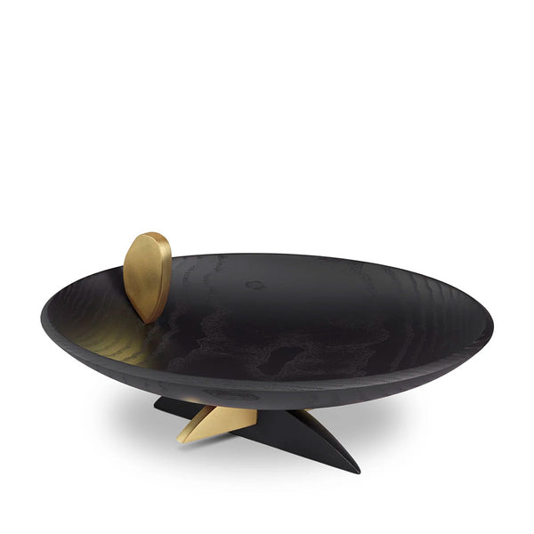 L'OBJET Kelly Behun Leaf Oval Bowl on Stand L'OBJET Kelly Behun Leaf Oval Bowl on Stand