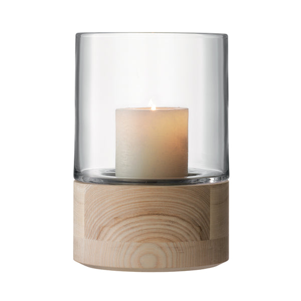 LSA INTERNATIONAL Lotta Lantern & Ash Base Set of 2 LSA INTERNATIONAL Lotta Lantern & Ash Base Set of 2